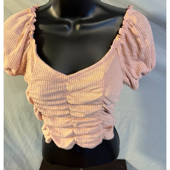 Altar'd State Crop Top Romantic Vibes girlie Pink womens Size Medium M Date Nigh - Picture 1 of 4